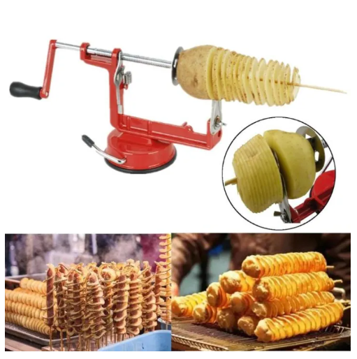 Vegetable Spiraliz Stainless Steel Twisted Potato Apple Slicer Spiral Fry Cutter
