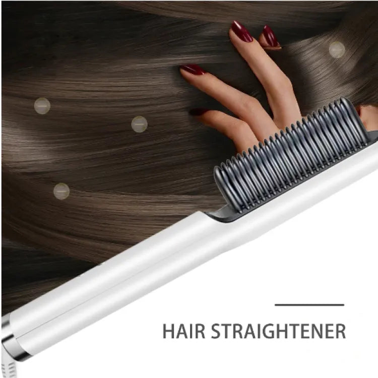 Hair Straightener Brush Curling Comb 2 In 1
