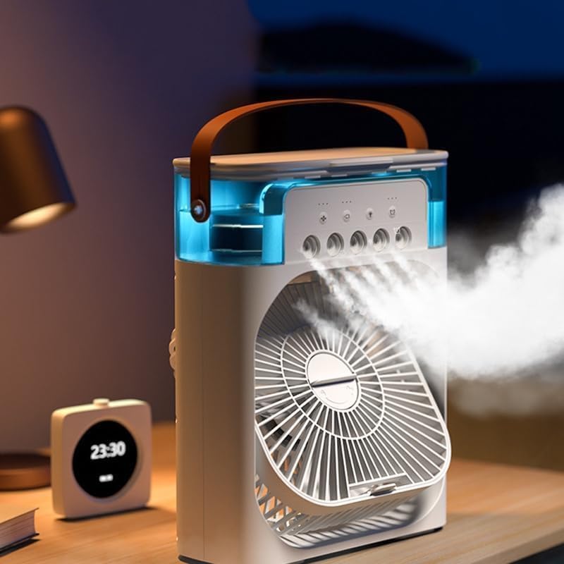 Portable Air Conditioner Fan, Mini Evaporative Air Cooler with 3 Wind Speeds