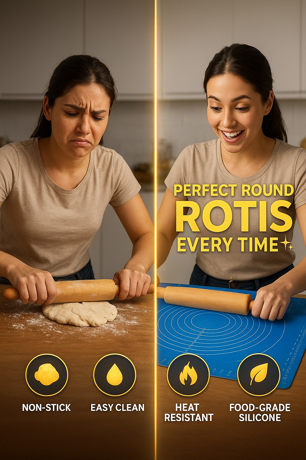 Food-Grade Silicone Baking Mat – Non-Stick, Heat Resistant & Durable