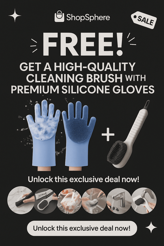 ( High Quality )Pair Of Silicone Washing Full Finger Gloves For Home & Kitchen