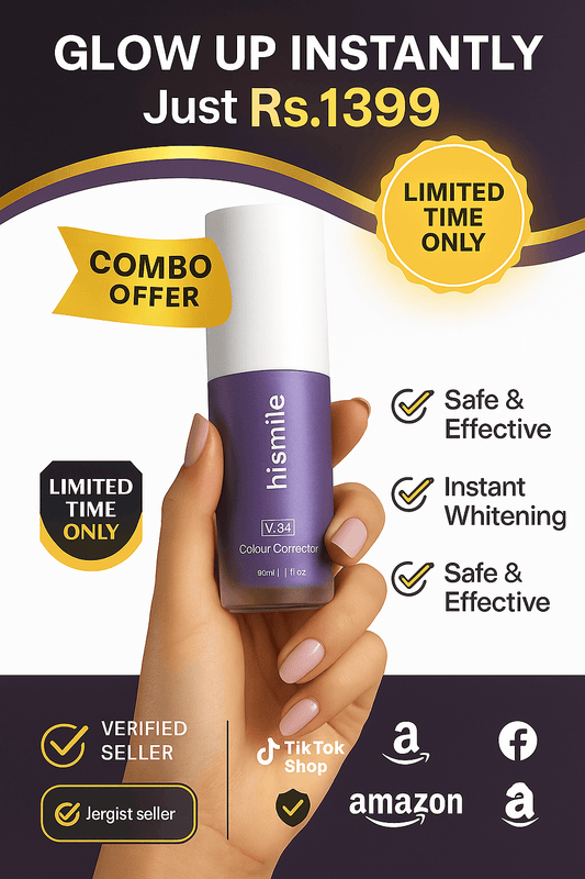 HiSmile V34™ – No More Yellow Stains, Just Bright Smiles