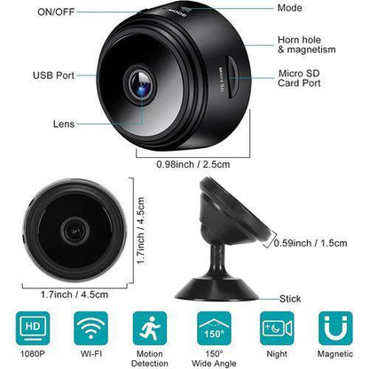 Free Home Delivery - A9 Mini Full HD Camera 1080P WiFi