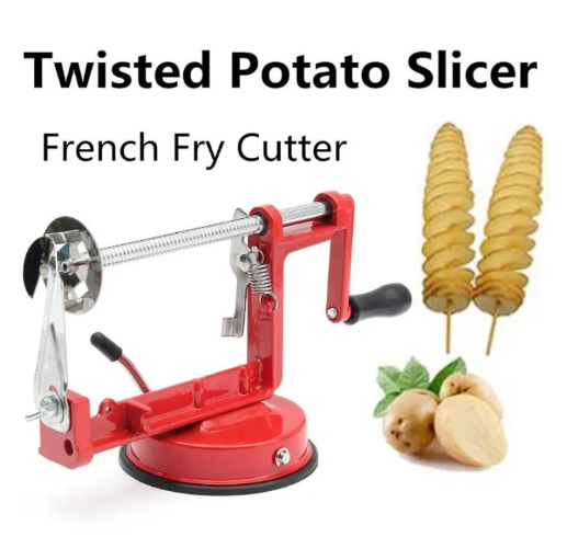 Vegetable Spiraliz Stainless Steel Twisted Potato Apple Slicer Spiral Fry Cutter
