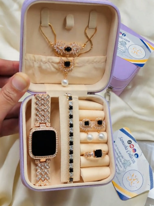 Black Crystal Edition(Rose-Gold)  Jewelry & Watch Gift Box