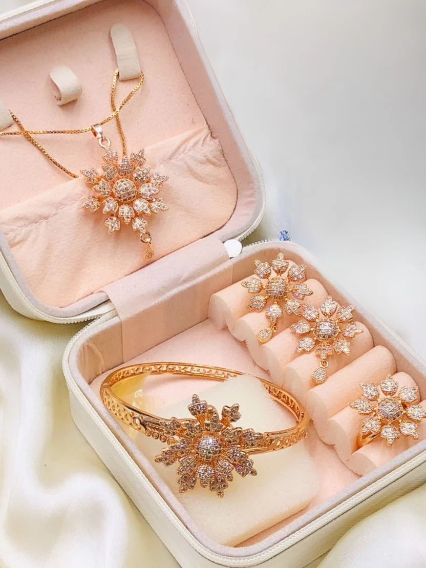 Premium Gold Jewelry Gift Set – Complete Luxury Collection