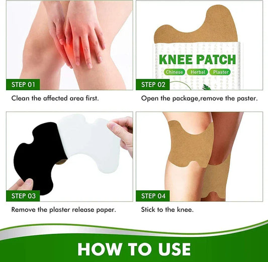 🌿 Herbal Heat Therapy Knee Patches – Instant Pain Relief, Long-Lasting Comfort